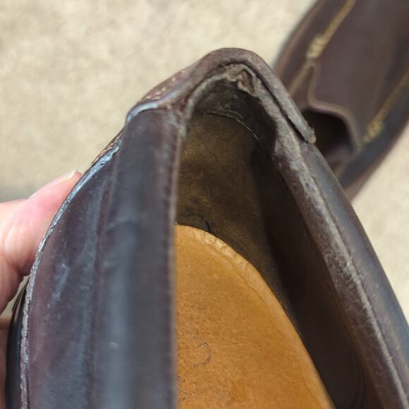 Cole Haan Men 11 M Tucker Venetian Slip On Loafers Tan Brown Leather - Picture 8 of 12